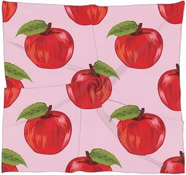 Amazon.com: KOBLEN Fruit Apples Leaves Silk Scarf 23.6x23.6